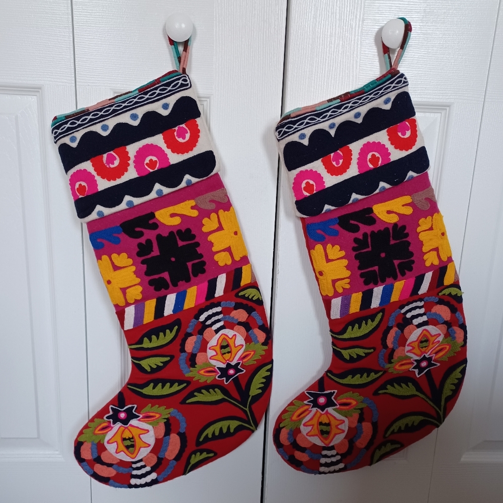 Anthropologie | NWOT Verdure Christmas Stocking